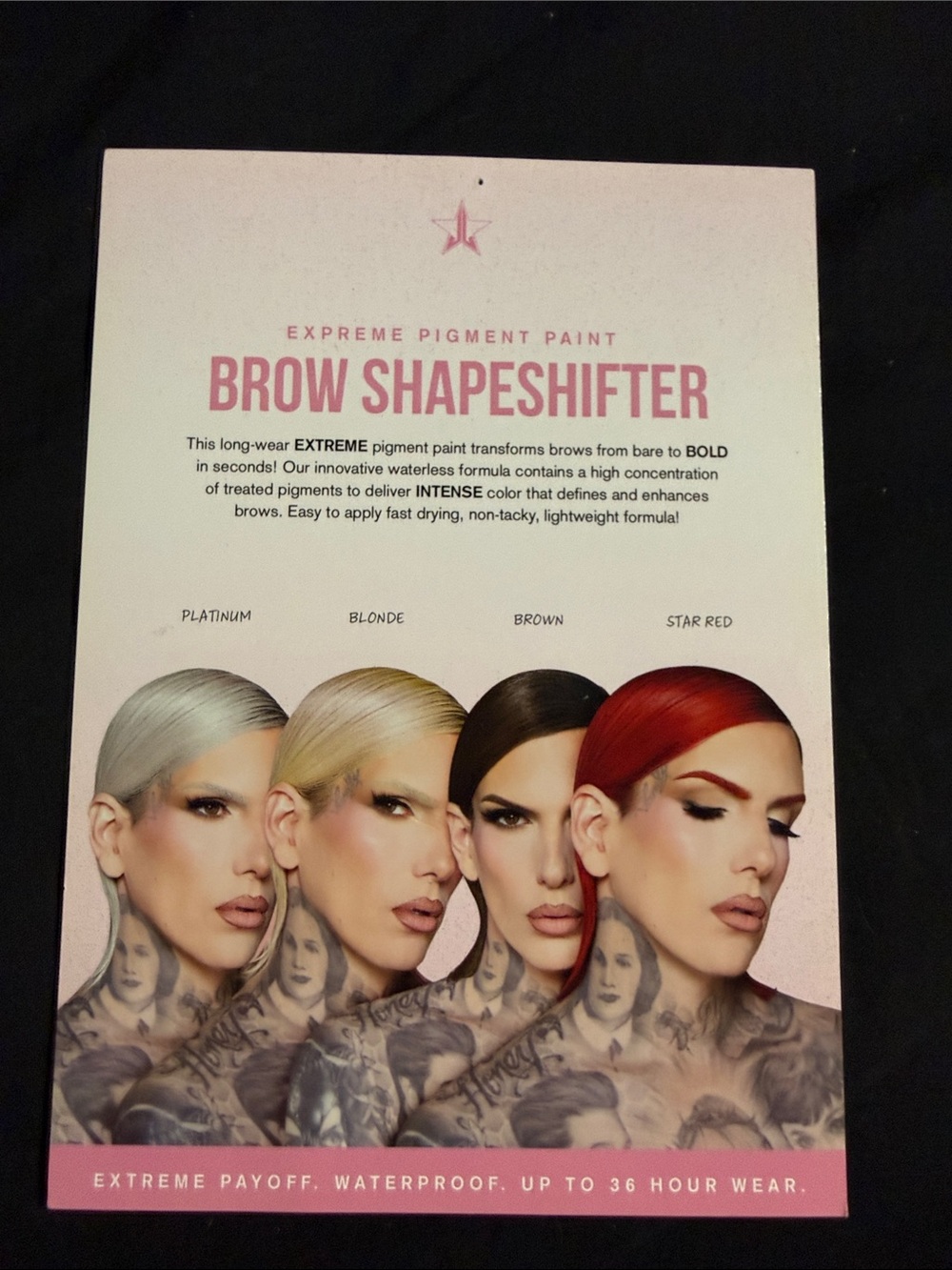 Jeffree star postcard